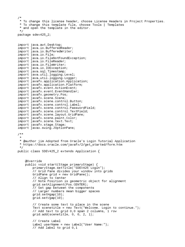 47079473 | PDF | Java (Programming Language) | User (Computing)