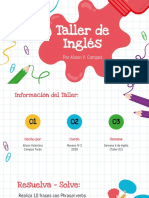 Taller de Inglés: Por Alison V. Campos