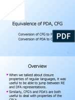 Conversion of CFG To PDA Conversion of PDA To CFG