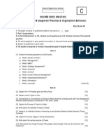 Course Code: Dmgt402 Course Title Management Practices & Organization Behaviour