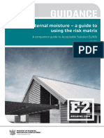 Guidance: External Moisture - A Guide To Using The Risk Matrix