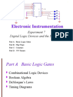 Electronic Instrumentation: Experiment 7 Digital Logic Devices and The 555 Timer