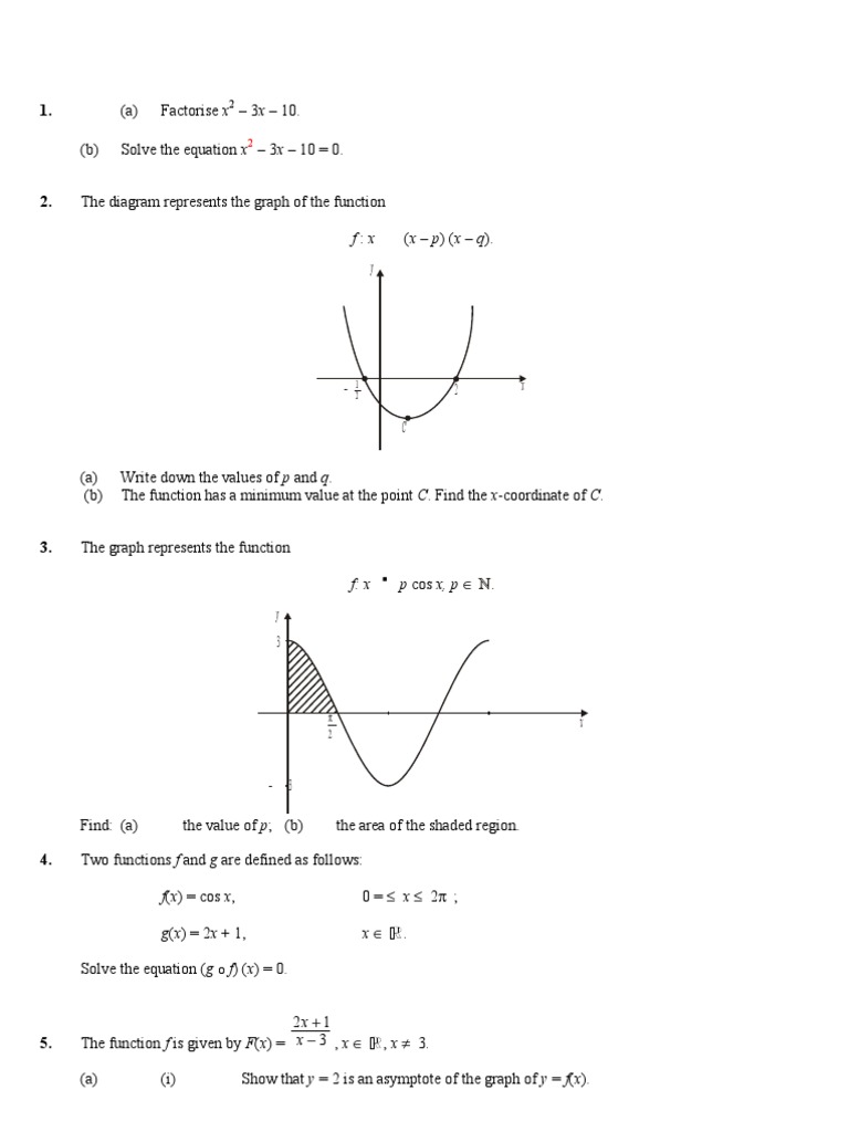 Analyzing Quadratic Functions and Graphs | PDF | Asymptote | Cartesian ...