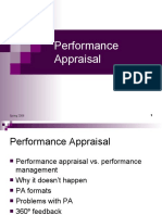 Performance Appraisal: Spring 2008 1