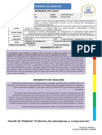 TALLER No. 1 Matematicas 9° - P II