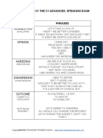 Type Phrases: Key Phrases For The C1 Advanced: Speaking Exam