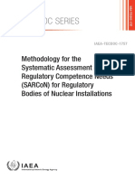 Methodology For The Systematic Assessment of The Regulatory Competence Needs (SARCoN) For Regulatory Bodies of Nuclear Installations