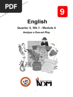 Analyzing One-Act Plays for Grade 9 | PDF | Play (Theatre) | Narrative