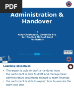 Handover Note Guidelines and Template | PDF | Email | Government
