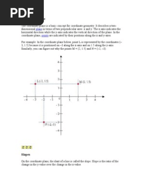 Coordinate Plane