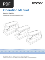 Operation Manual: Sewing Machine