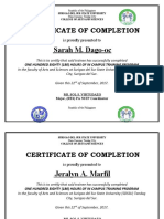 Sarah M. Dago-Oc: Certificate of Completion