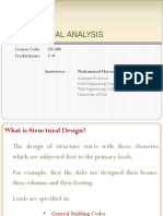 Structural Analysis: Course Code: CE-308 Credit Hours: 3+0