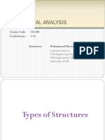 Structural Analysis: Course Code: CE-308 Credit Hours: 3+0