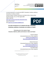 Las Artes Escénicas en El Contexto Del ASPO. Demandas, Iniciativas, Políticas y Horizontes en La Danza y El Teatro