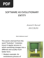 SOFTWARE AS EVOLUTIONARY ENTITY Anand