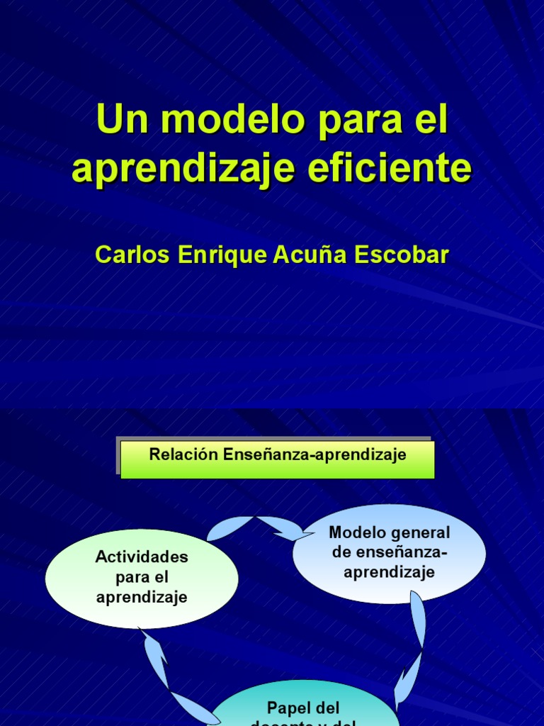 Modelo de Aprendizaje Eficiente | PDF | Aprendizaje | Maestros