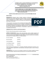 Acta Reunion Extraordinaria Directorio 02 de Septiembre de 2020