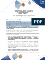 Guía de Actividades y Rubrica de Evaluación - Tarea 4 - Formularios y Macros