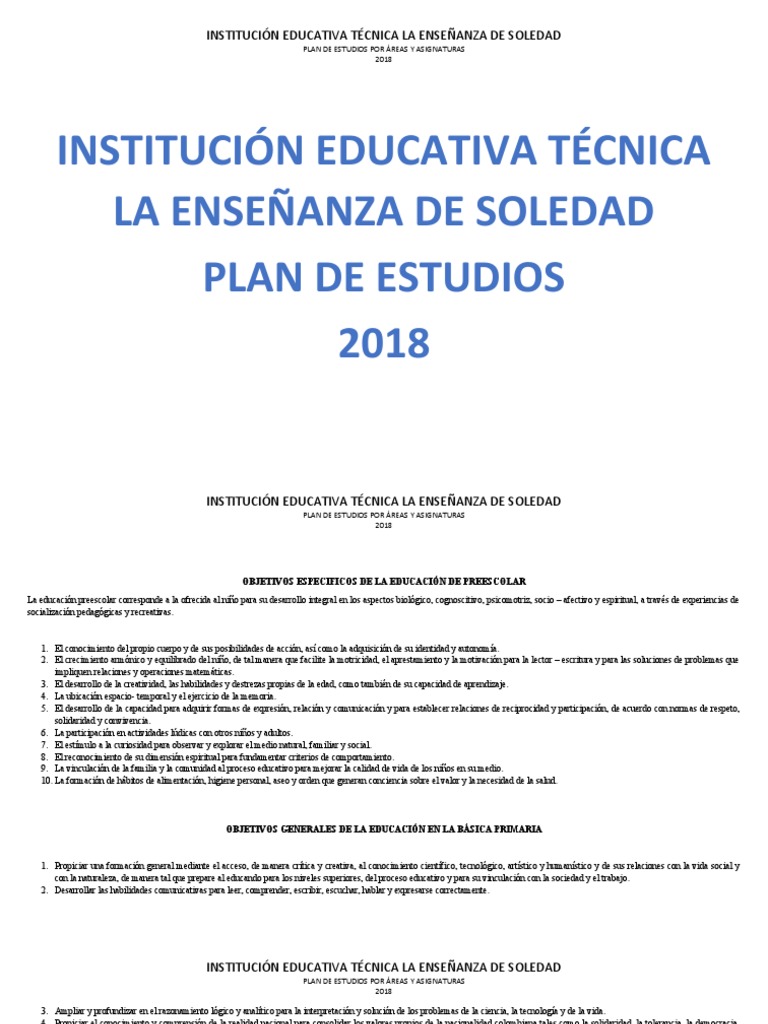 Plan de Estudio Completo 2019 | PDF | Plan de estudios | Educación primaria