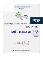 (Lovetoan.wordpress.com) Tuyển Tập 600 Câu Hỏi Vận Dụng Cao Mũ - Logarit