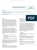 Hardware and Software Development and Integration Per SAE ARP4754A