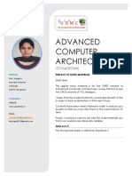 Advanced Computer Architectures: 17CS72 (As Per CBCS Scheme)