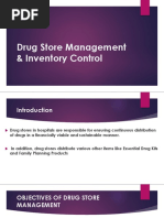 Drug Store Management and Inventory Control | PDF | Inventory | Procurement