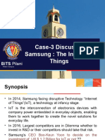 Case-3 Discussion Samsung: The Internet of Things: BITS Pilani