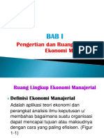 Pengertian Dan Ruang Lingkup Ekonomi Manajerial