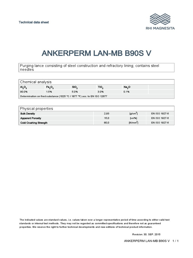 LHF Purging Lance Technical Data | PDF