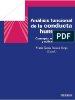 Análisis Funcional de La Conducta Humana. Conceptos, Metodología y Aplicaciones (Frojan, 2020)