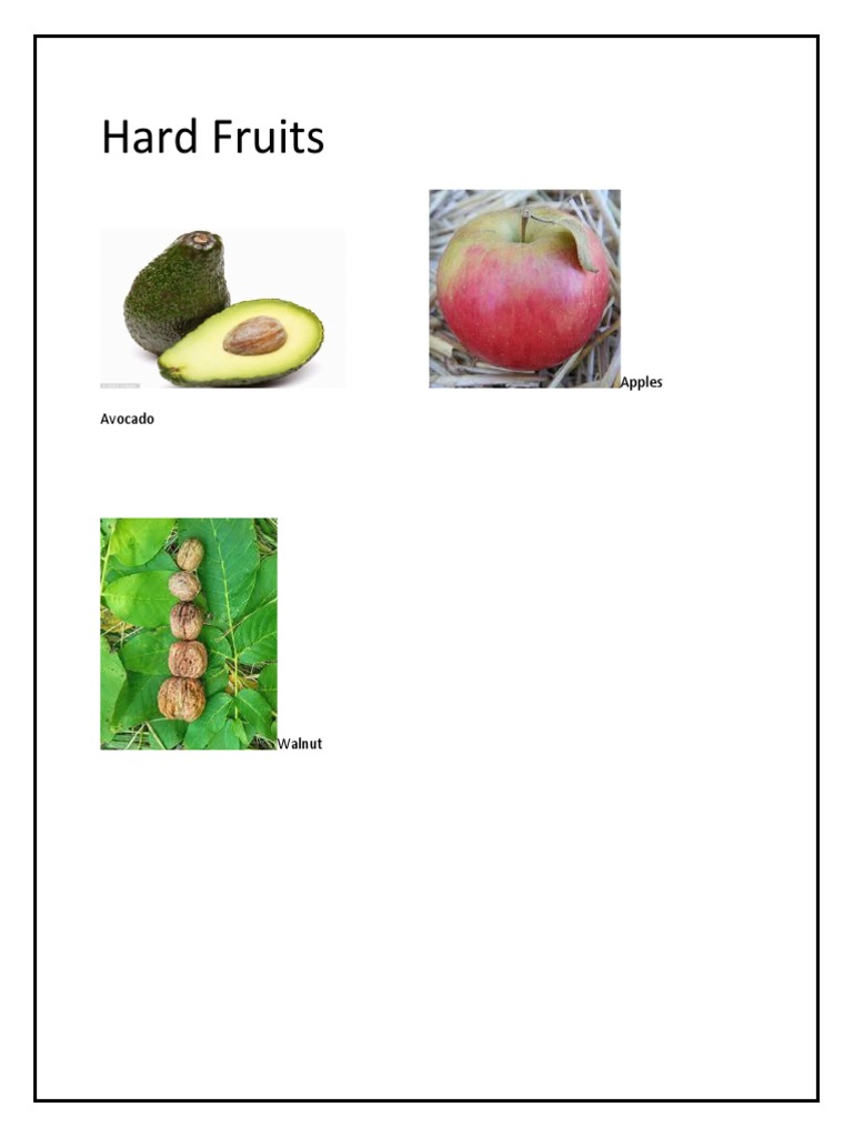 Nutritional Benefits of Hard Fruits | PDF