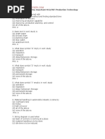 Mechanical Engineering Important MCQ PDF-Production Technology