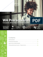 Wa Prerequisites: Clickatell, Whatsapp Business Solution Provider (BSP)