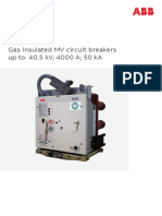 Gas Insulated MV Circuit Breakers Up To: 40.5 KV 4000 A 50 Ka