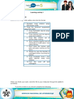 Learning Activity 1 Evidence: Safety Rules