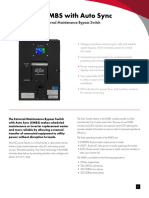 XMBS With Auto Sync: External Maintenance Bypass Switch