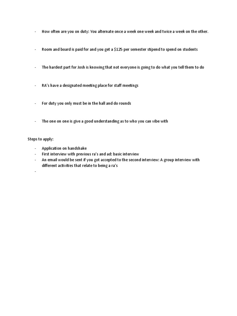 RA Notes | PDF
