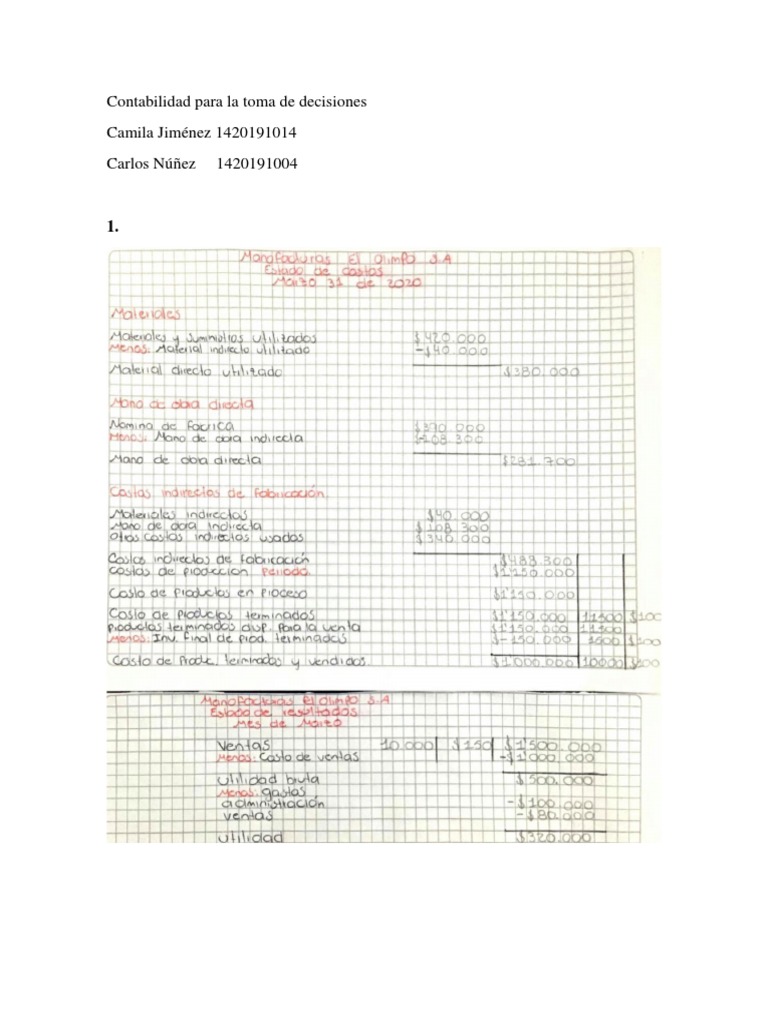 Contabilidad para La Toma de Decisiones | PDF