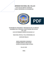 Instrumentos financieros y rentabilidad agencias aduanas