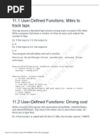 This Study Resource Was: 11.1 User-Defined Functions: Miles To Track Laps