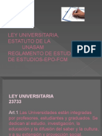 Ley Universitaria EstatutoUNASAM 2010 II