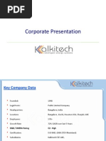 Kalkitech Corporate Presentation