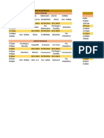 Horario Referencial