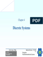 Discrete Systems: Fachgebiet Nachrichtentechnische Systeme