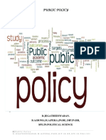 Public Policy: D.Jegatheeswaran. B.A (HONS), M.A (PERA), PGDE, DIP - IN.HR, Spe - In.Political Science