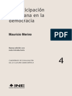 Merino, Mauricio. La Participación Ciudadana en La Democracia.