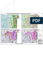 Lewis Creek Watershed Physical Characteristics Map