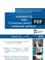 Taller de instalaciones domiciliarias Condominial SEDAPAL